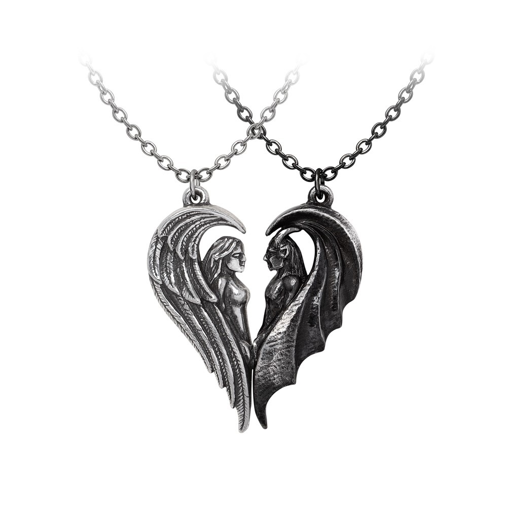 Alchemy - Dark Chemical Companions Necklace - Silver coloured/Black